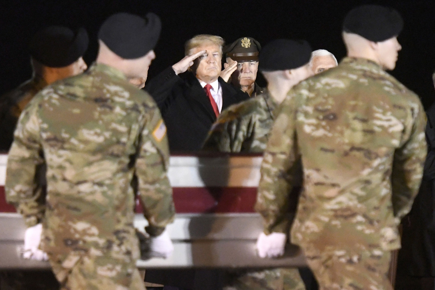 APTOPIX Trump Afghanistan Casualty Return